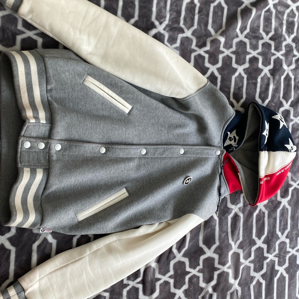 AAPE American flag varsity hoodie. Used but in good condition.